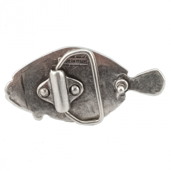 Design Gürtelschnalle Flunder von Umjubelt, Fashion Style, unisex, nickelfrei, Fisch, silber, für Gürtel bis 4 cm Breite